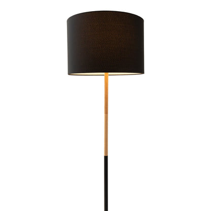 Vloerlamp Tessile Zwart/Naturel - 126 cm (E27)