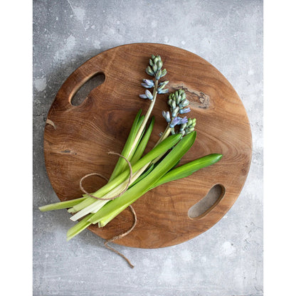 Teak dienblad Root tray naturel - M - OutHome