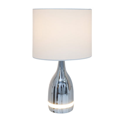 LED Tafellamp Cosima Chroom/Wit - 43,5 cm (E14)