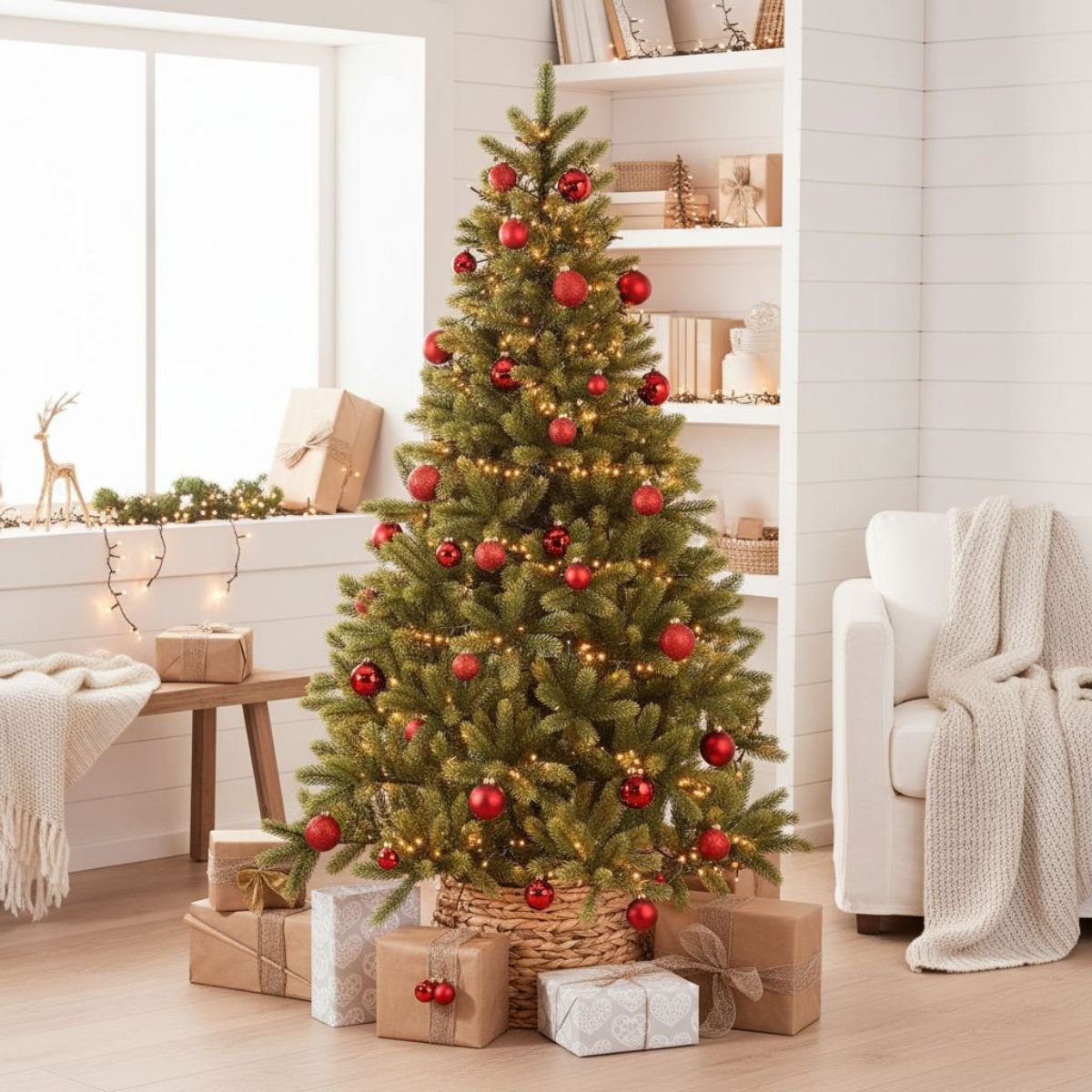 Kunstkerstboom Nagoya Verlicht Groen - 210 cm