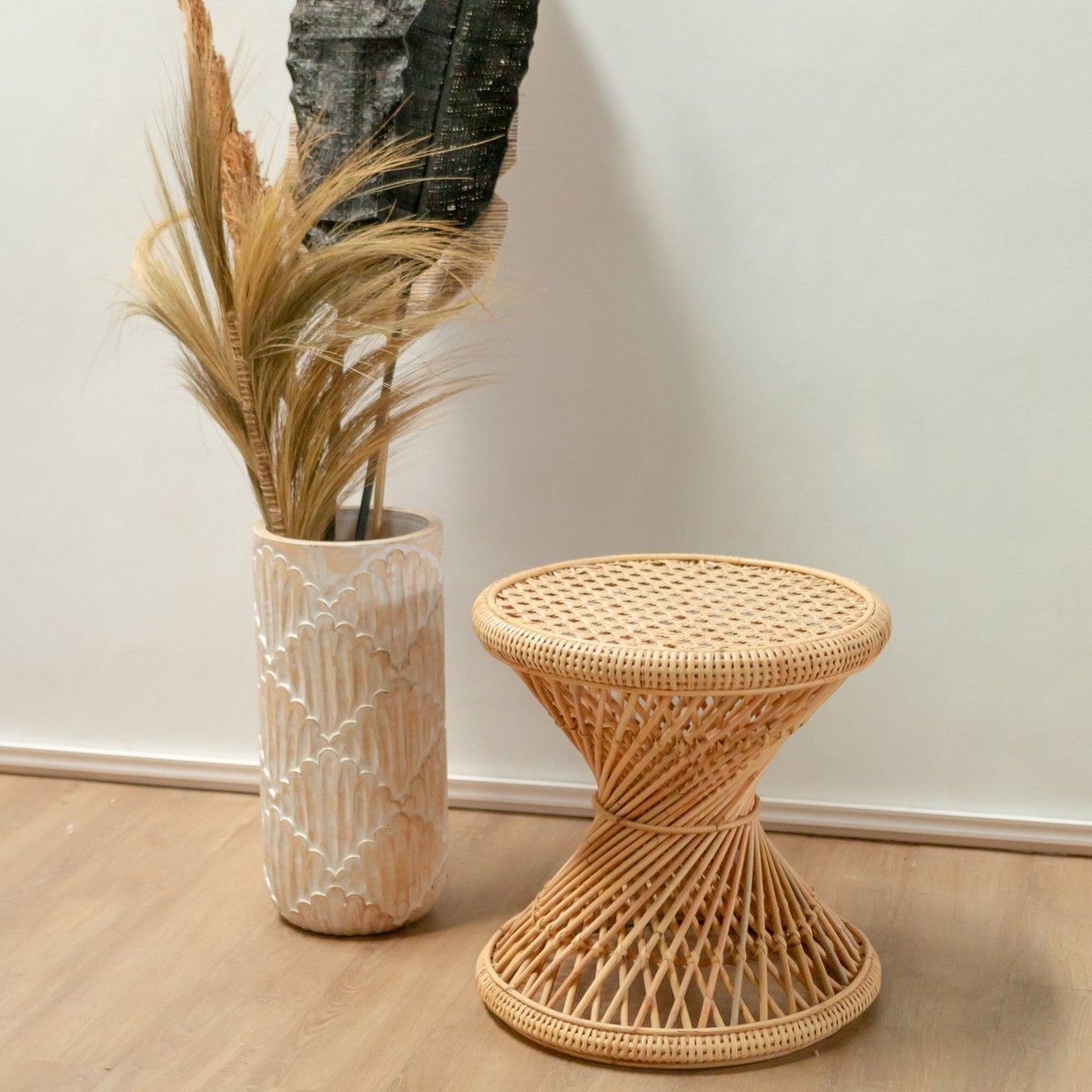 Salontafel Rotan Luhu Beige - Ø 45 cm