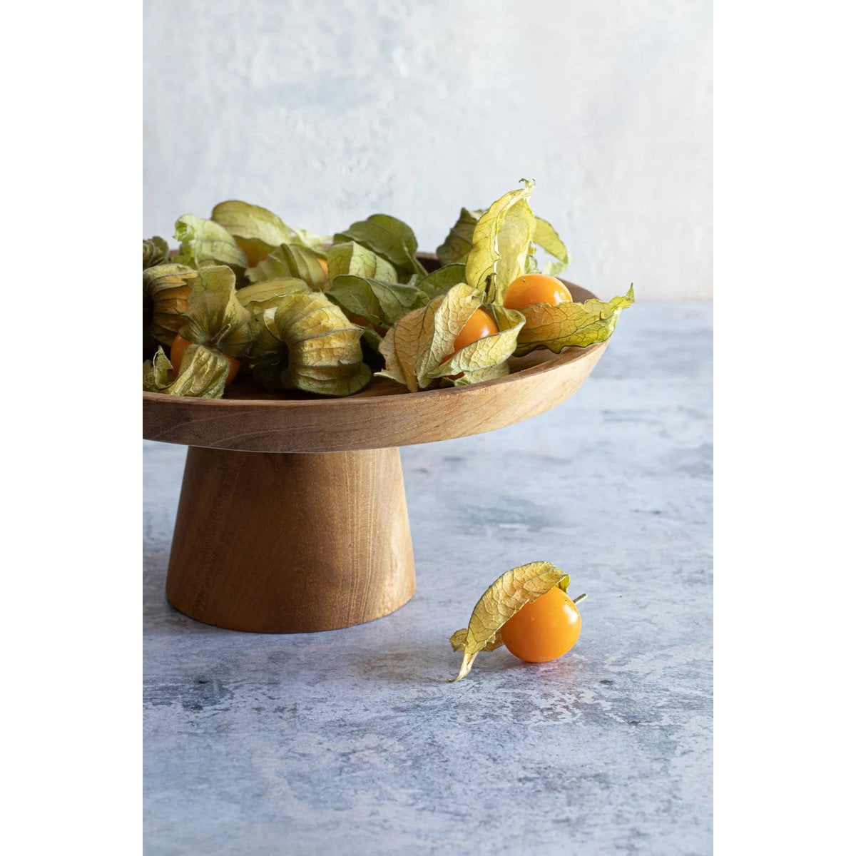Teakhouten taartplateau The teak root cake dish - L