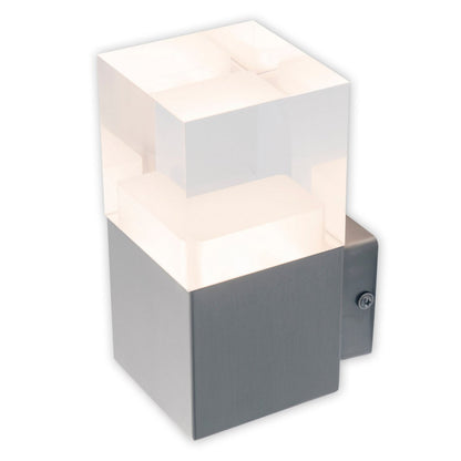 LED Buitenlamp Wand Leah Staal