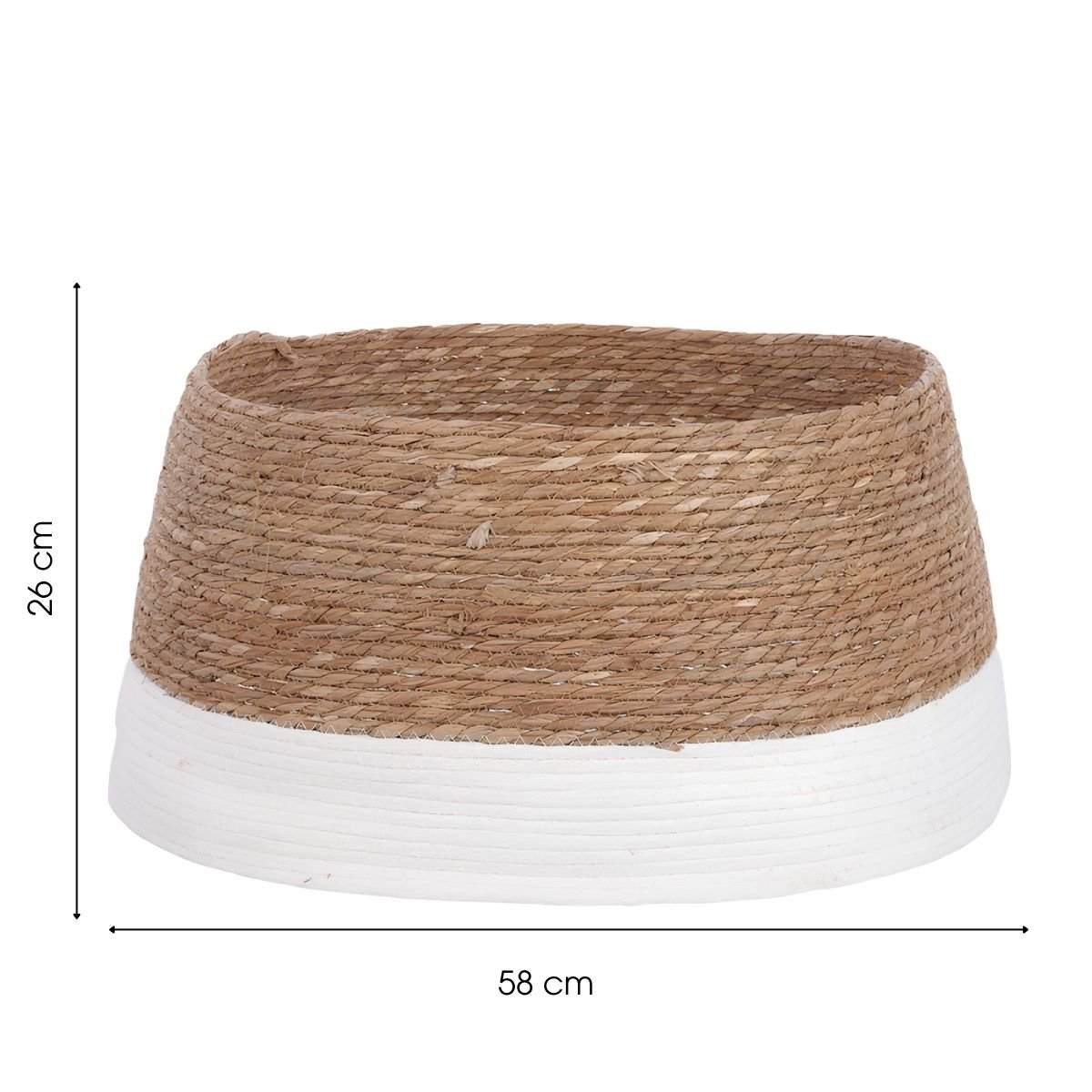 Kerstboomrok Zeegras Gebroken Wit/Bruin - Ø 58 cm