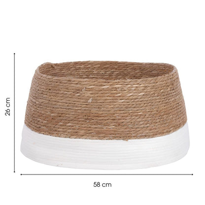 Kerstboomrok Zeegras Gebroken Wit/Bruin - Ø 58 cm
