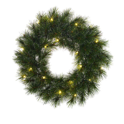 Kerstkrans Glendon Verlicht Groen - Ø 45 cm