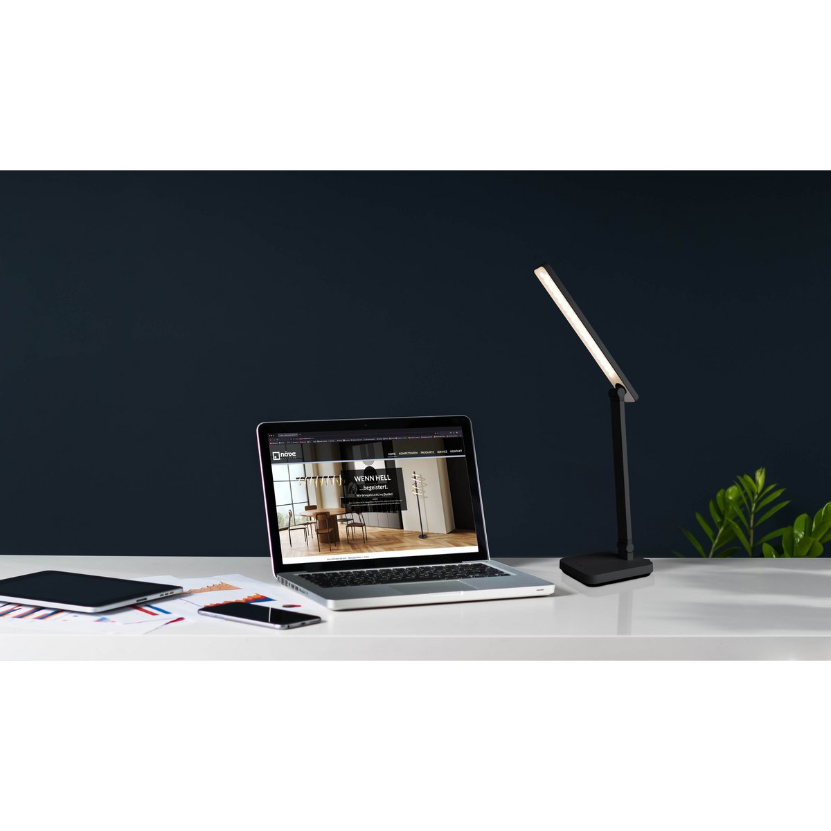LED Tafellamp Mover Zwart - 38 cm (Dimbaar/CCT)