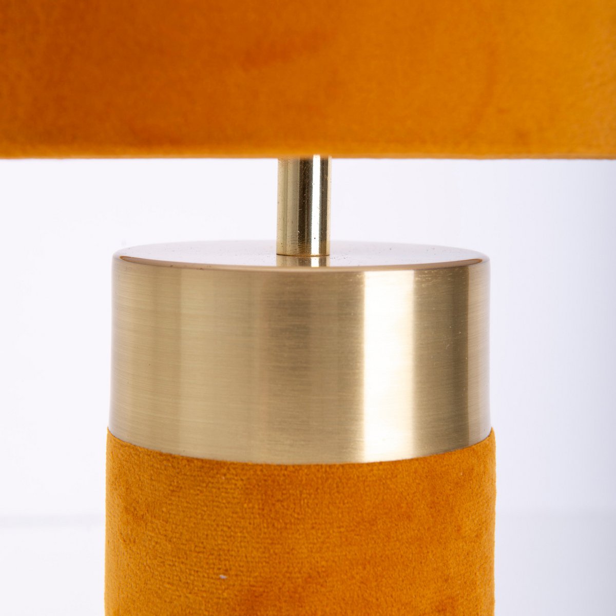 Tafellamp Bordo Goud/Bruin Velours - 32 cm (E14)