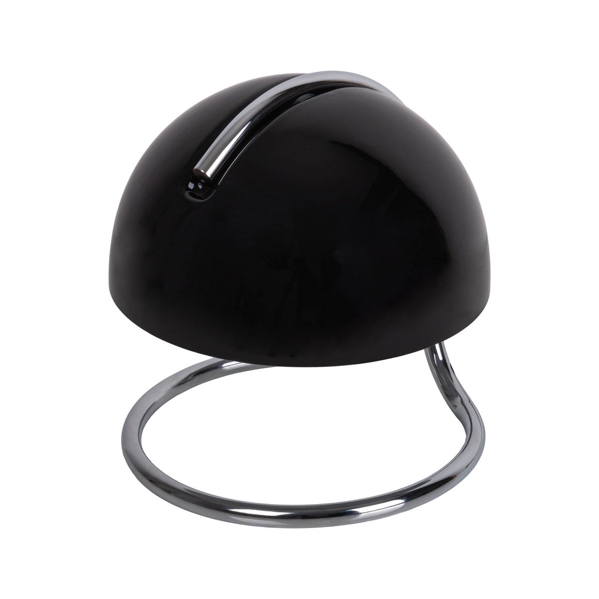 Tafellamp Burano Zwart/Zwart Glas - 25 cm (E27)