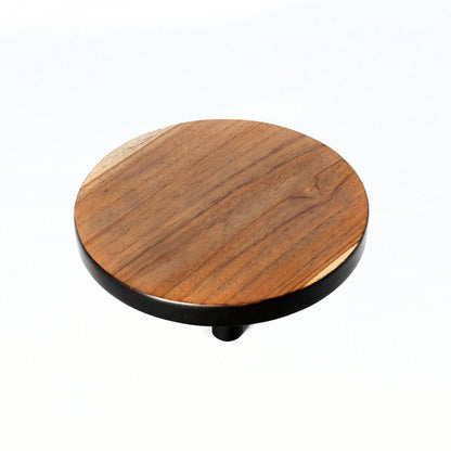 Massief teak taartstand Bondi natuurlijk zwart - M - OutHome