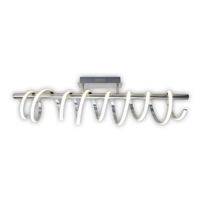 LED Plafondlamp Belleza Nikkel/Wit - 100 cm