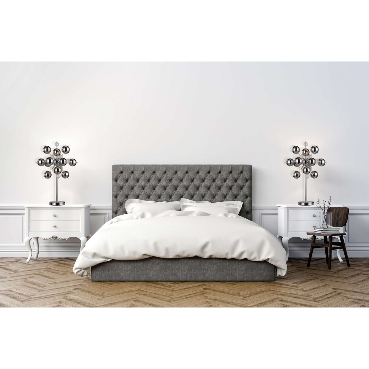 Tafellamp Explosie Chroom - 73 cm (G9)