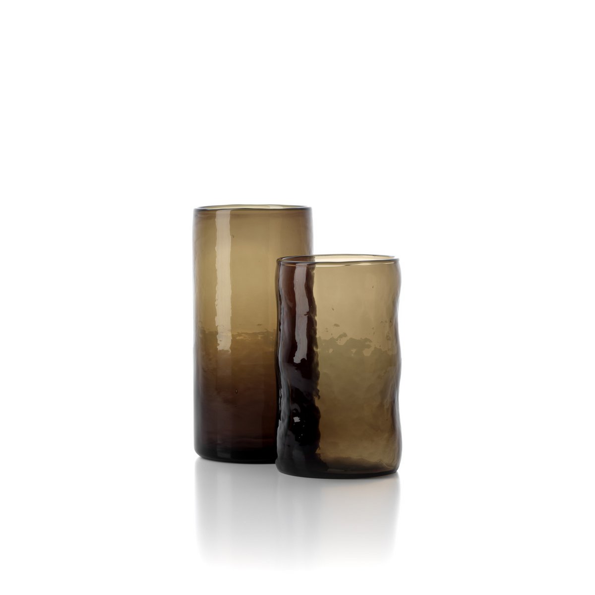 Glazen beker Dusk low tumbler houtskool - M