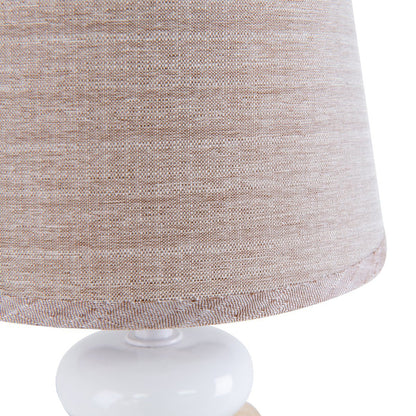 Keramische tafellamp "Stoney", keramische tafellamp in bruin, met E14 - aansluiting, tafellamp voor eetkamer, woonkamer, gang of kantoor, of als een bedlamp, 31 cm hoog - OutHome
