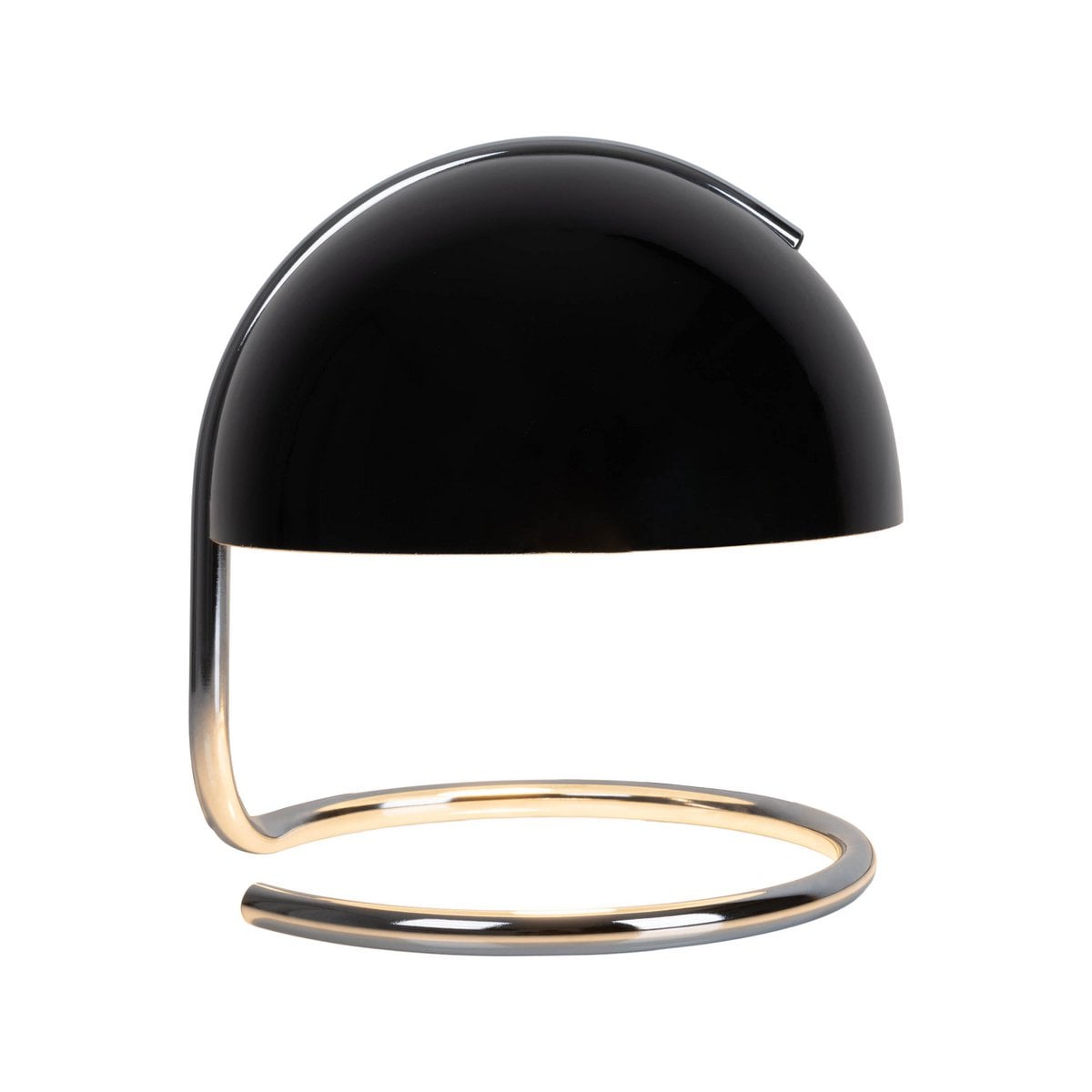 Tafellamp Burano Zwart/Zwart Glas - 25 cm (E27)