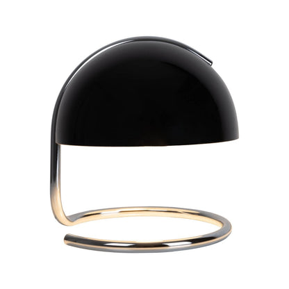 Tafellamp Burano Zwart/Zwart Glas - 25 cm (E27)