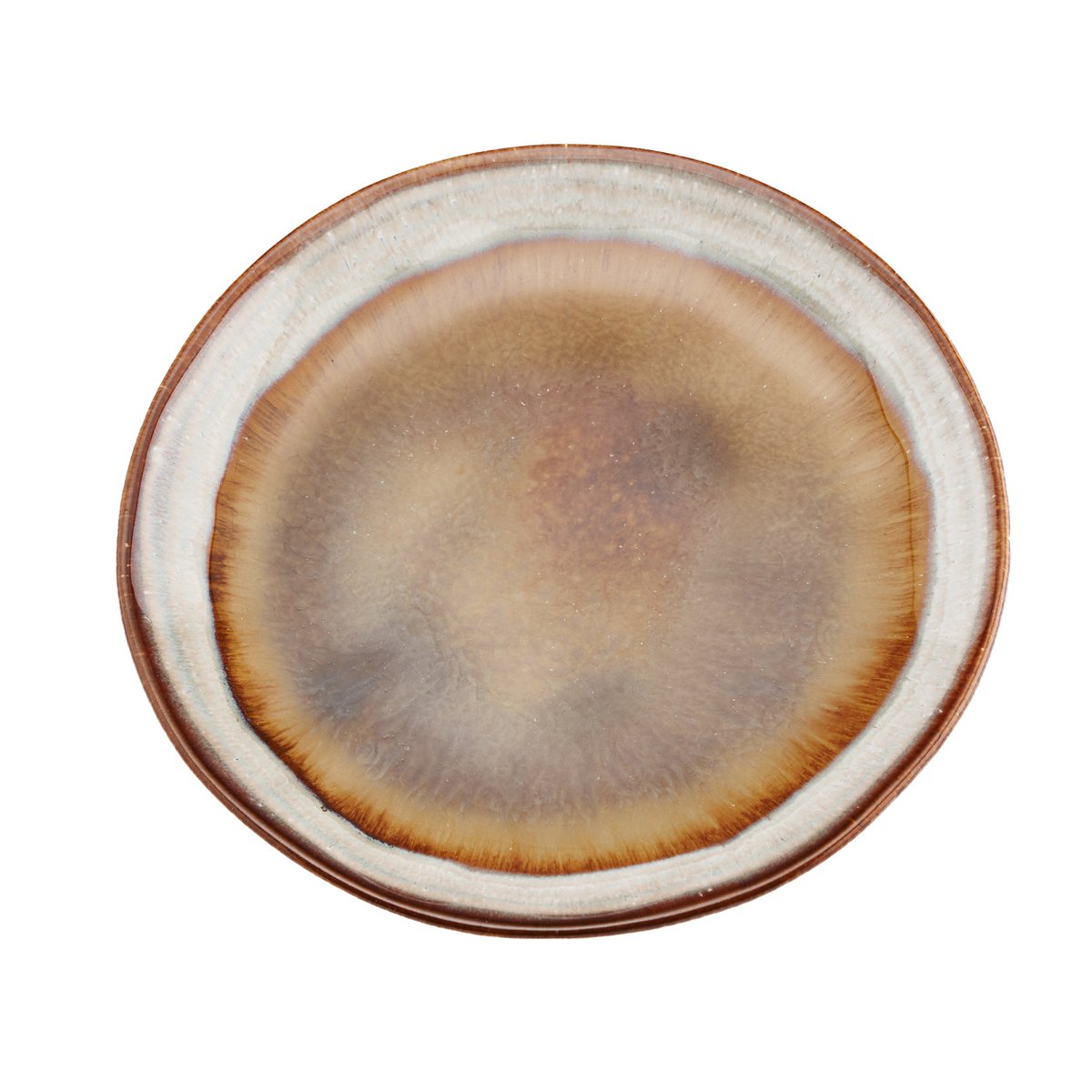 Porseleinen bord Comporta bruin/beige