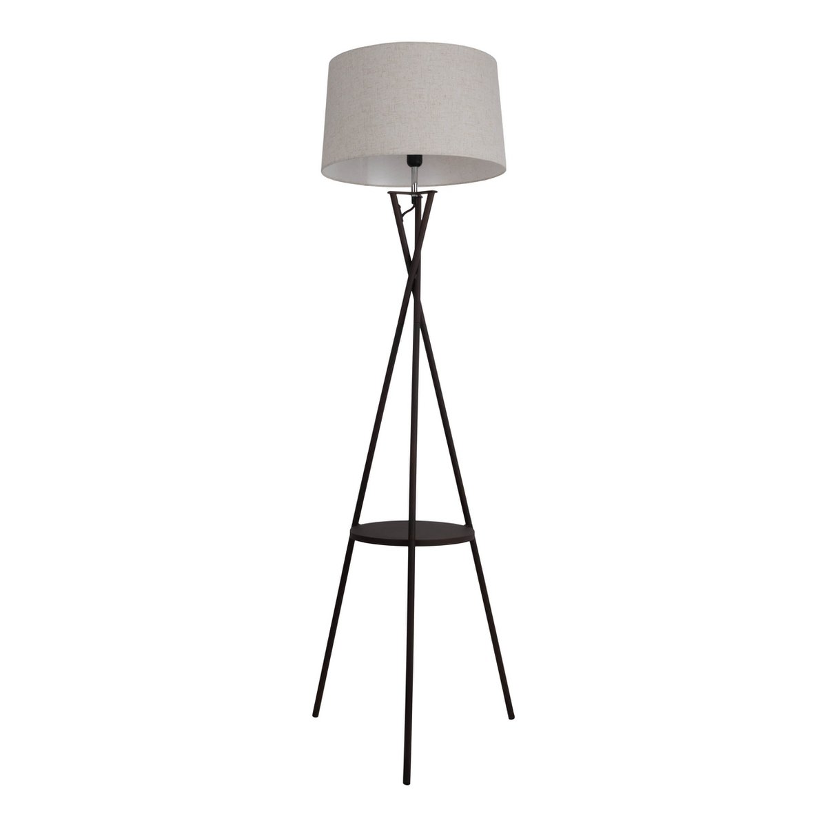 Vloerlamp Tora met Tafel Roest/Naturel - 158 cm (E27)