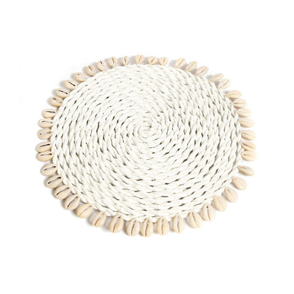 Zeegras panonderzetter Seagrass shell pan coaster natuur - OutHome