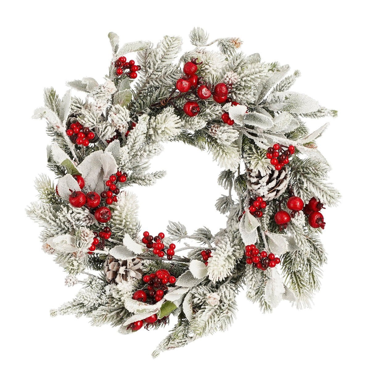 Kerstkrans Belfort Groen/Rood - Ø 40 cm