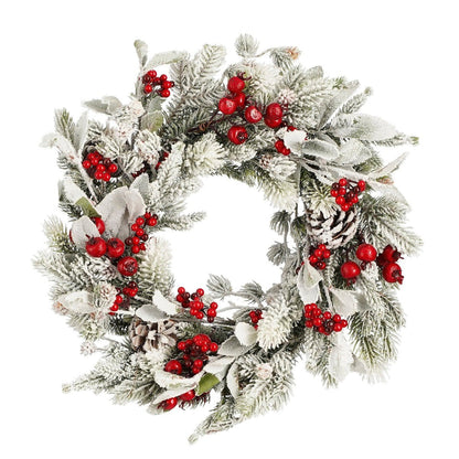 Kerstkrans Belfort Groen/Rood - Ø 40 cm