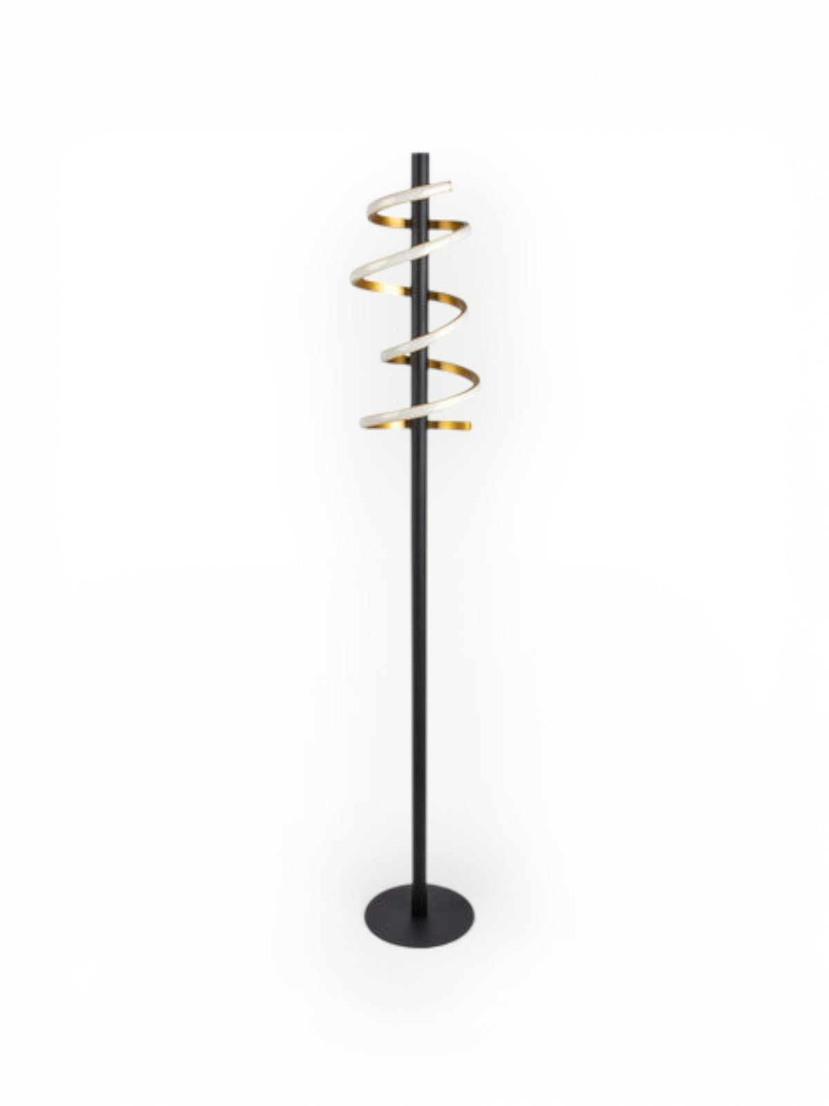 LED Vloerlamp Belleza Zwart/Goud - 140 cm