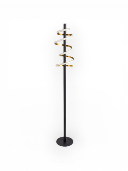 LED Vloerlamp Belleza Zwart/Goud - 140 cm