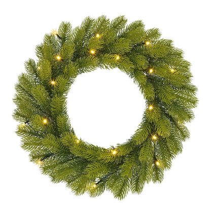 Kerstkrans Nagoya Verlicht Groen - Ø 45 cm
