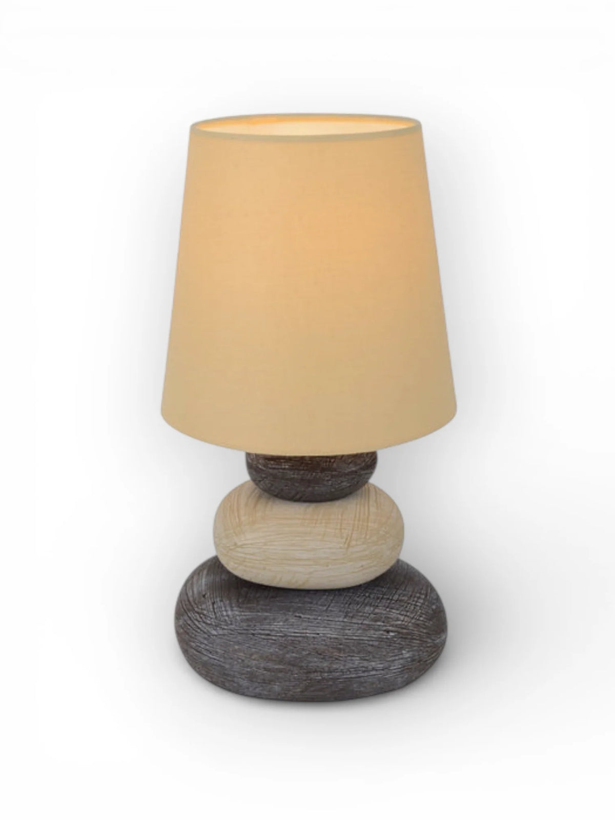 Keramische Tafellamp Stoney Naturel - 31 cm (E14)