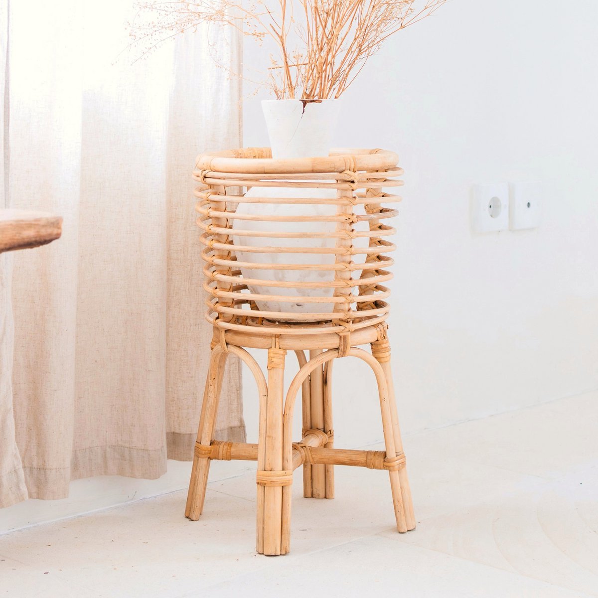 Plantenstandaard Akara Rotan Rond - Ø 20 cm