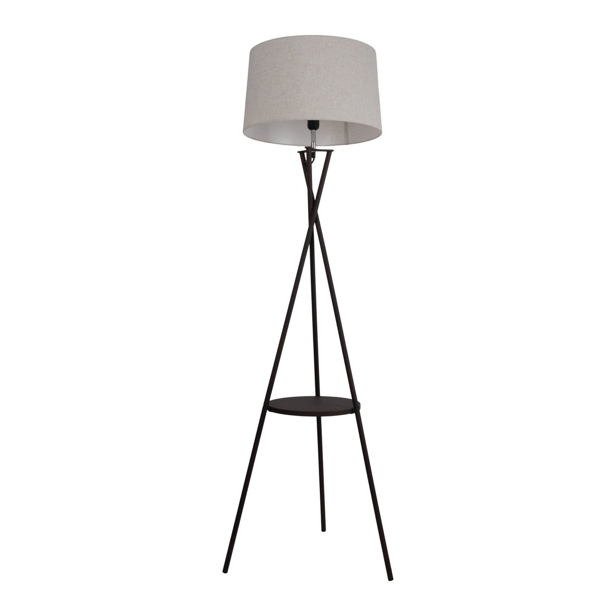 Vloerlamp Tora met Tafel Roest/Naturel - 158 cm (E27)