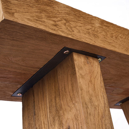 Teakhouten consoletafel Stance naturel