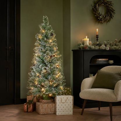 Kunstkerstboom Vandans Verlicht Groen - 120 cm