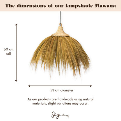 Lampenkap Mawana Zeegras Franjes - Ø 53 cm