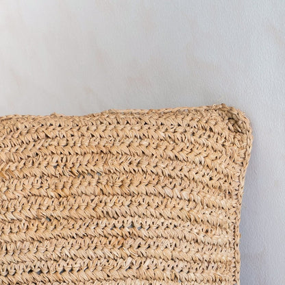 Sierkussen Jiwa Raffia Beige - 40x40 cm