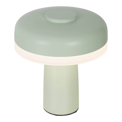 Snoerloze Tafellamp Pilu Mint/Wit - 16,5 cm (Touch/Dimbaar)