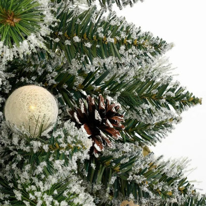 Kunstkerstboom Kaprun Verlicht Groen - 90 cm