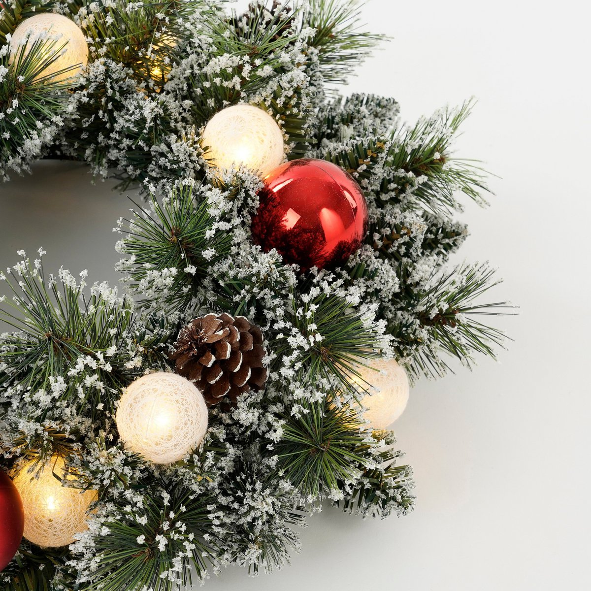 Kerstkrans Kaprun Verlicht Groen - Ø 45 cm