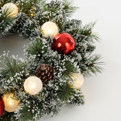 Kerstkrans Kaprun Verlicht Groen - Ø 45 cm