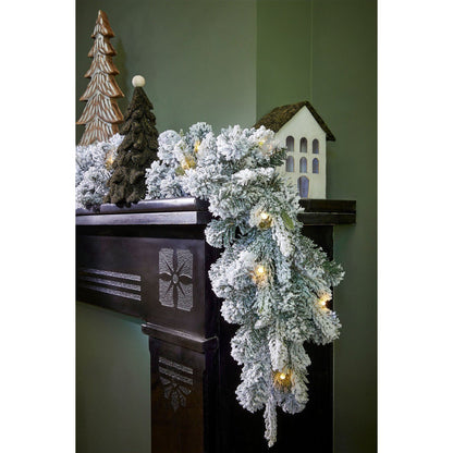 Kerstslinger Grimshaw Verlicht Groen - 270 cm