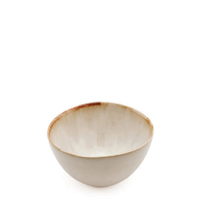 Porseleinen sauskom Cascais creme-bruin