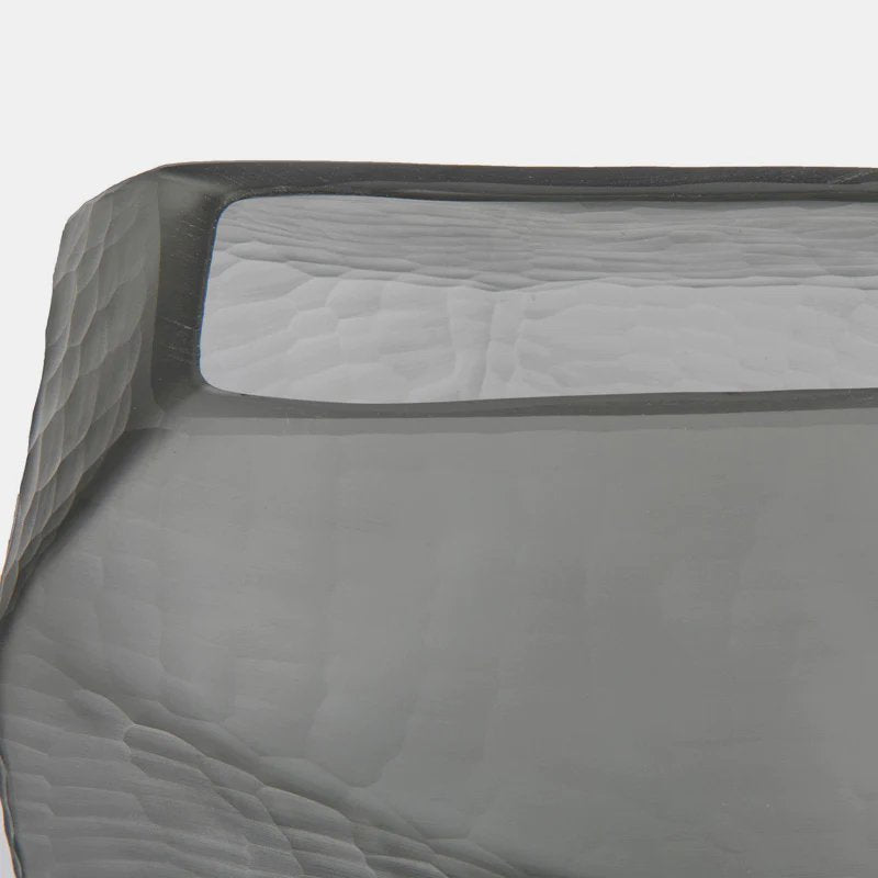 Glazen vaas Stone Smoke grijs mat