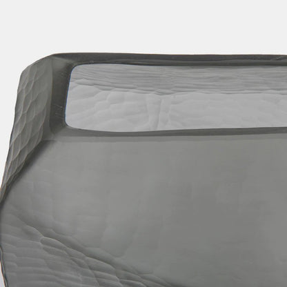 Glazen vaas Stone Smoke grijs mat