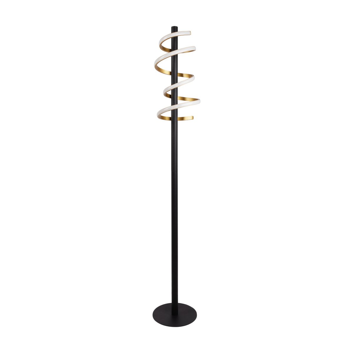 LED Vloerlamp Belleza Zwart/Goud - 140 cm