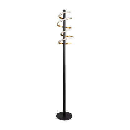 LED Vloerlamp Belleza Zwart/Goud - 140 cm