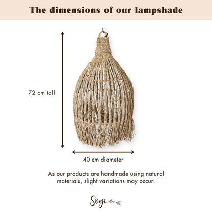 Lampenkap Lampung Zeegras - Ø 40 cm