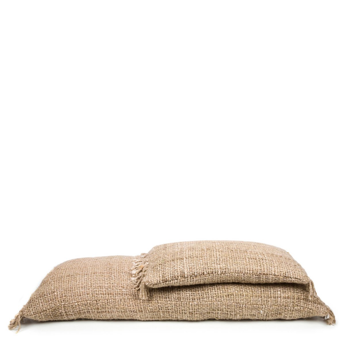 Katoenen kussenhoes beige - 30x50 cm