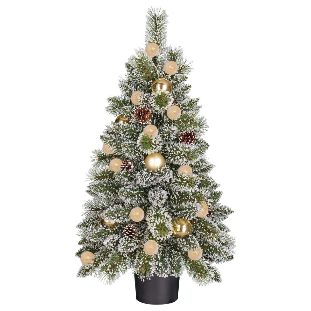 Kunstkerstboom Kaprun Verlicht Groen - 90 cm