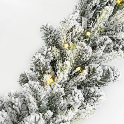Kerstslinger Grimshaw Verlicht Groen - 270 cm