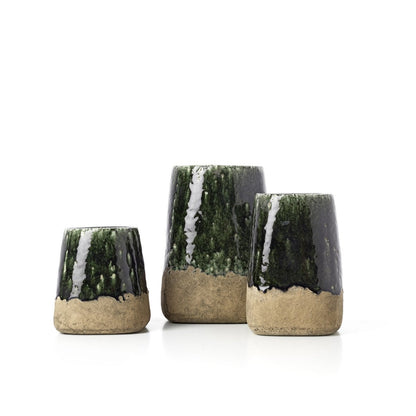 Steengoed plantenbak Moss betongroen - M